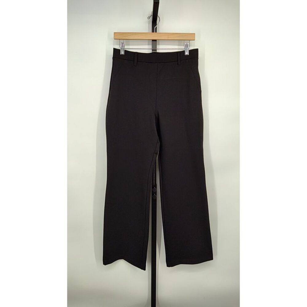 Quince Women Ultra-Stretch Ponte Bootcut Pants Black M
